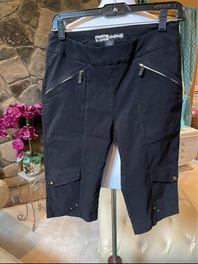 Jamie Sadock Black Golf Performance Bermuda Shorts Women’s Sz 6 VGUC